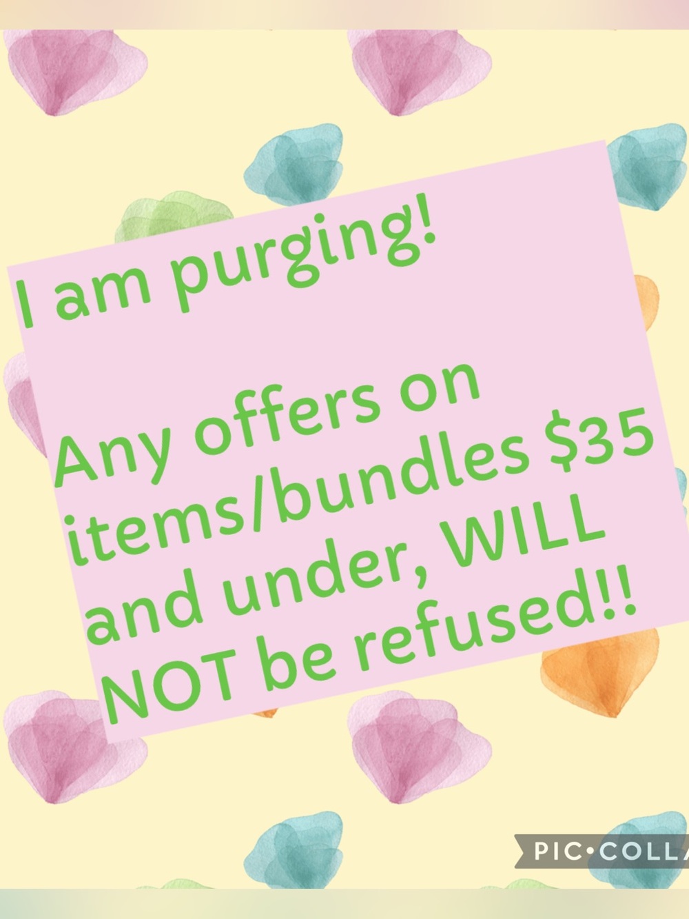 Clearing out inventory, to add more goodies!!